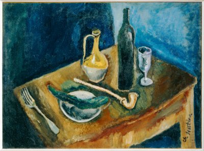 Naturaleza muerta con pipa de Chaim Soutine