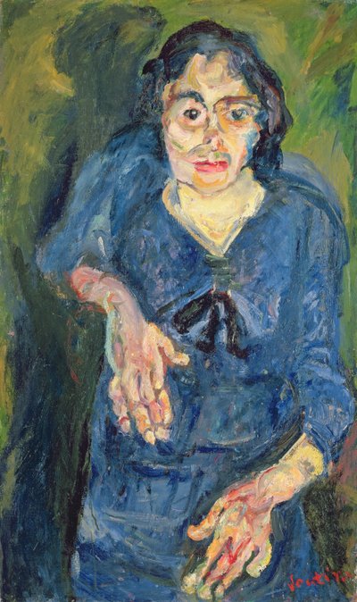 Retrato - Mujer de Azul de Chaim Soutine