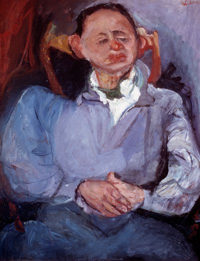 Retrato del escultor Oscar Miestchaninoff. Pintura de Chaim Soutine (1894-1944) de Chaim Soutine