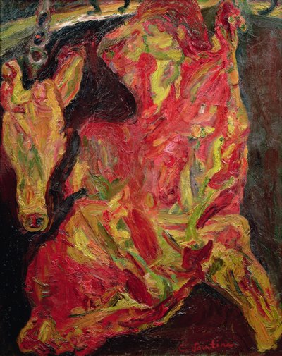 Lado de carne de res y cabeza de ternera, 1925 de Chaim Soutine
