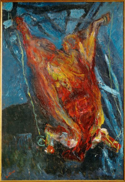 Buey sacrificado, c.1925 (pintura sobre lienzo) de Chaim Soutine