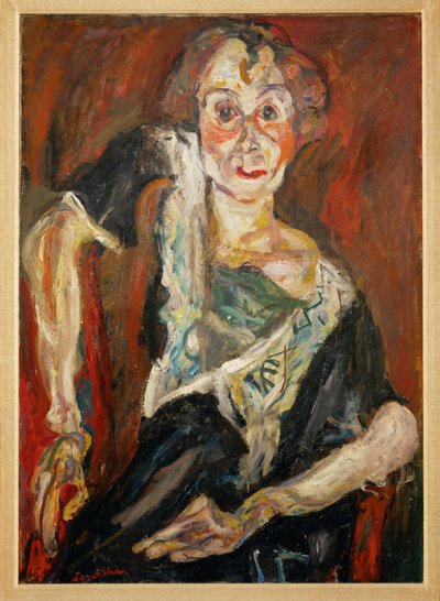 La vieja actriz (pintura sobre lienzo) de Chaim Soutine