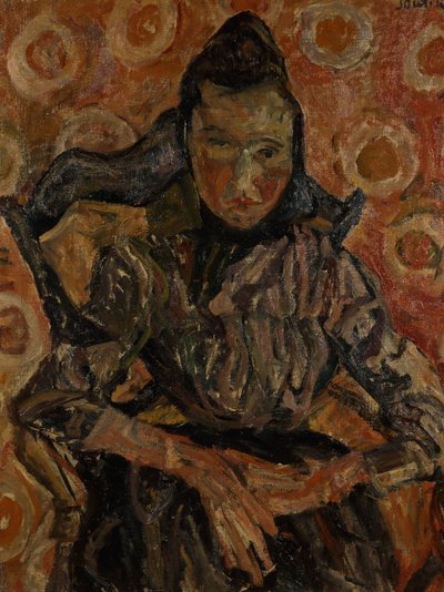 Mujer sentada en una silla de Chaim Soutine