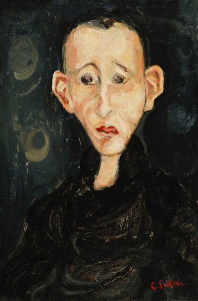 Joven en la oscuridad de Chaim Soutine