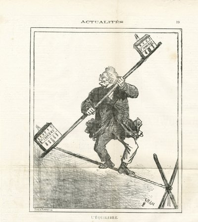 Ilustración de Cham (1819-1879) en Le Charivari de Amédée de Noé