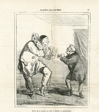 Ilustración de Cham (1819-1879) en Le Charivari de Amédée de Noé