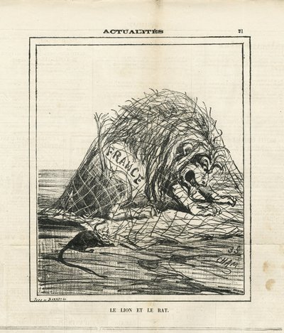 Ilustración de Cham (1819-1879) en Le Charivari de Amédée de Noé