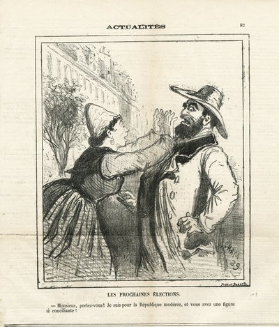 Ilustración de Cham (1819-1879) en Le Charivari de Amédée de Noé