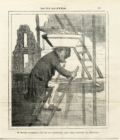 Ilustración de Cham (1819-1879) en Le Charivari de Amédée de Noé
