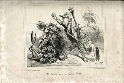 Ilustración de Cham (1819-1879) en Le Charivari de Amédée de Noé