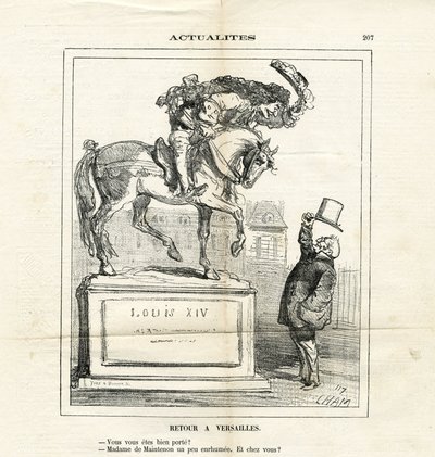 Ilustración de Cham (1819-1879) en Le Charivari de Amédée de Noé
