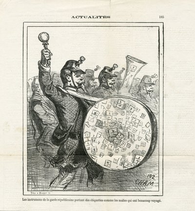 Ilustración de Cham (1819-1879) en Le Charivari de Amédée de Noé