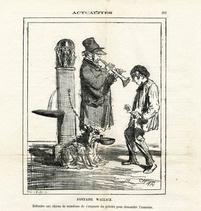 Ilustración de Cham (1819-1879) en Le Charivari de Amédée de Noé