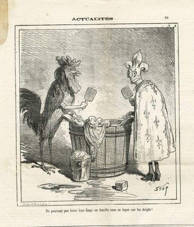 Ilustración de Cham (1819-1879) en Le Charivari de Amédée de Noé