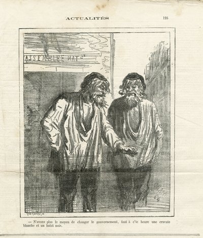 Ilustración de Cham (1819-1879) en Le Charivari de Amédée de Noé