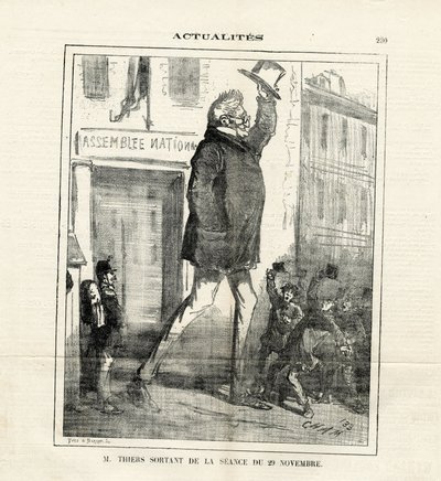 Ilustración de Cham en Le Charivari de Amédée de Noé