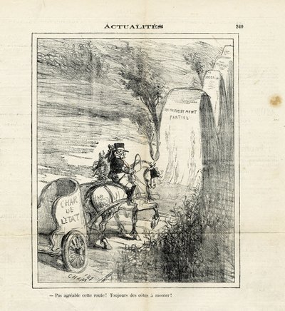 Ilustración de Cham en Le Charivari de Amédée de Noé