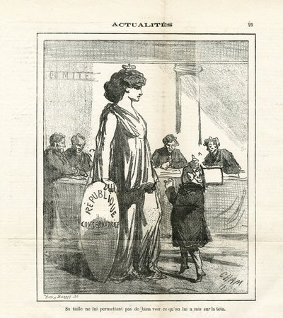Ilustración de Cham (1819-1879) en Le Charivari de Amédée de Noé