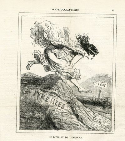 Ilustración de Cham (1819-1879) en Le Charivari de Amédée de Noé