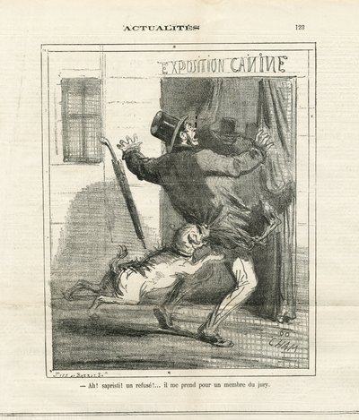 Ilustración de Cham (1819-1879) en Le Charivari de Amédée de Noé