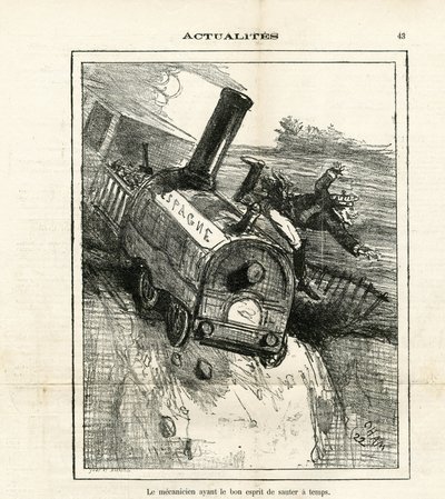 Ilustración de Cham (1819-1879) en The Charivari de Amédée de Noé