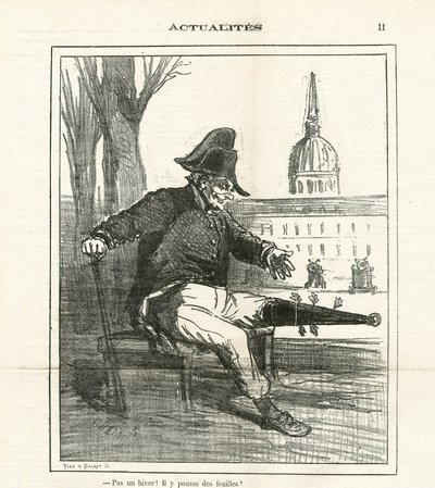 Ilustración de Cham (1819-1879) en Le Charivari de Amédée de Noé