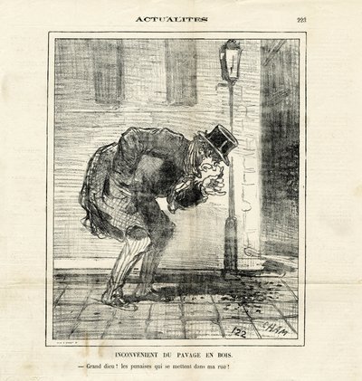 Ilustración de Cham en Le Charivari de Amédée de Noé