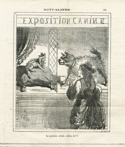 Ilustración de Cham (1819-1879) en The Charivari de Amédée de Noé