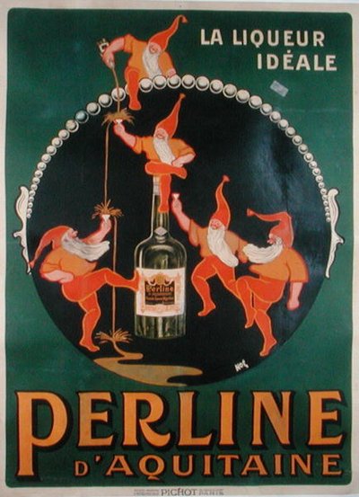 Póster publicitario del licor francés 