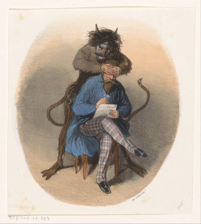 El escritor y el diablo de Cham