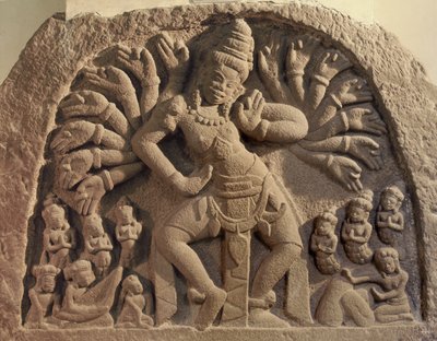 Shiva danzante de dieciséis brazos de Cham School