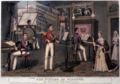La maravilla de Windsor: el artista, poeta, violinista aquí vemos, y todo es Tweedle-dum y Tweedle Dee, c.1841 de Charles Hunt