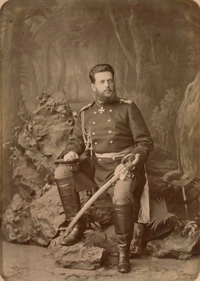 Vladimir Alexandrovitch de Russie - Retrato del Gran Duque Vladimir Alexandrovich de Rusia (1847-1909), por Bergamasco, Charles (Karl) (1830-1896). Foto en albúmina, hacia 1878. Archivo Estatal de Cine y Fotografía de Rusia, Krasnogorsk de Charles Bergamasco