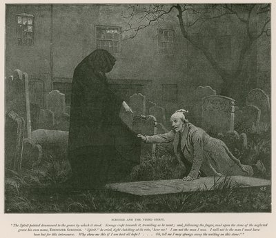 Ilustración para Un cuento de Navidad de Charles Dickens de Charles (after) Green
