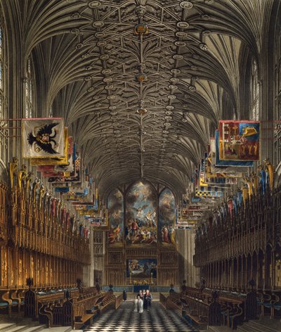 Coro de la Capilla de San Jorge en el Castillo de Windsor de Charles (after) Wild
