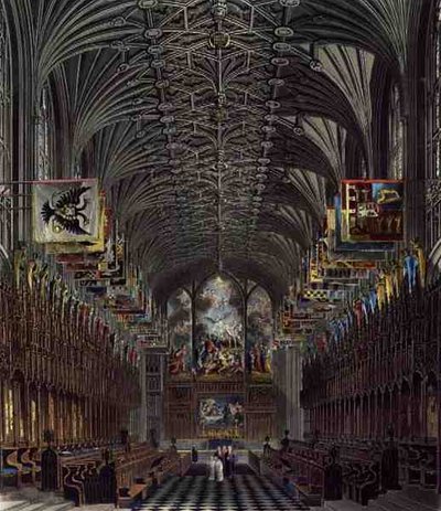 El coro, Capilla de San Jorge, Castillo de Windsor, de 