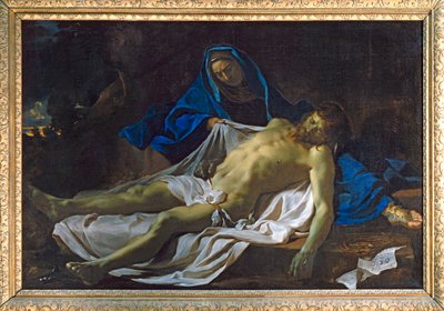 Le Christ mort sur les genoux de la Vierge - El Cristo muerto sobre las rodillas de la Virgen ... de Charles (attr. to) Le Brun