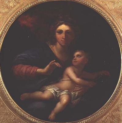 Madonna y el Niño de Charles (follower of) Le Brun