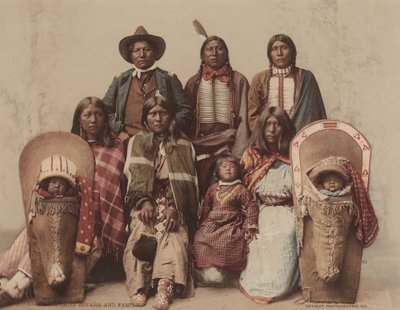Jefe Ute Severo y familia de Charles A. Nast, Detroit Photographic Company