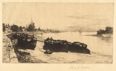 Barcos de barro en el Támesis de Charles A. Platt