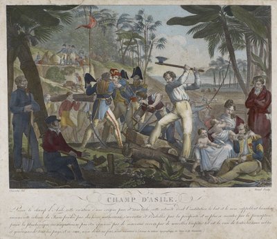 Campo de Asilo, c. 1818 de Charles Abraham (after) Chasselat