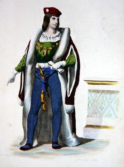 Carlos Duque de Orleans, retrato publicado en 