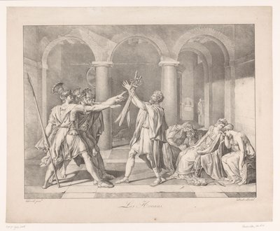 Eed de los Horacios Les Horaces (título sobre objeto) de Charles Achille D