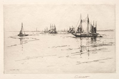 Buttermilk Channel, Nueva York, 1889 de Charles Adams Platt
