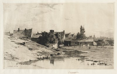 Casas antiguas cerca de Brujas, 1884-1888 de Charles Adams Platt