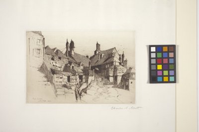 Rye, Sussex (aguafuerte sobre papel) de Charles Adams Platt