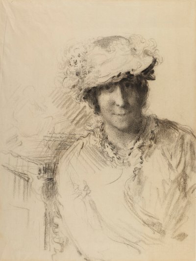 Retrato de una dama de Charles Albert Waltner