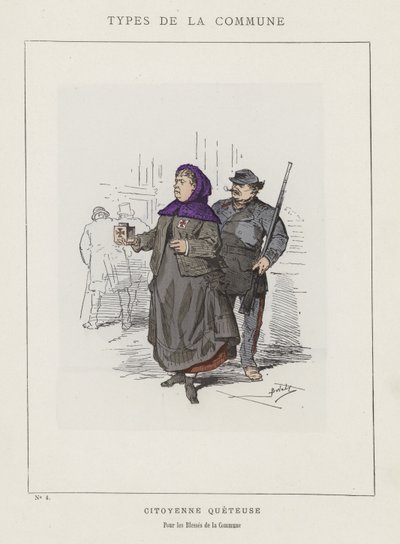 Ciudadana Recolectora, Para los Heridos de la Comuna de Charles Albert d Arnoux Bertall