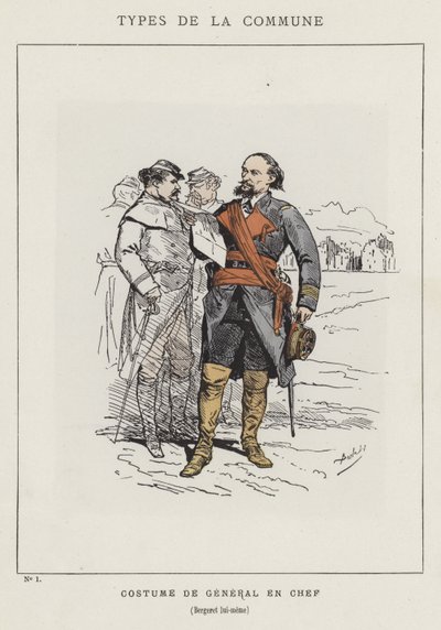 Traje de General en Jefe, Bergeret él mismo de Charles Albert d Arnoux Bertall