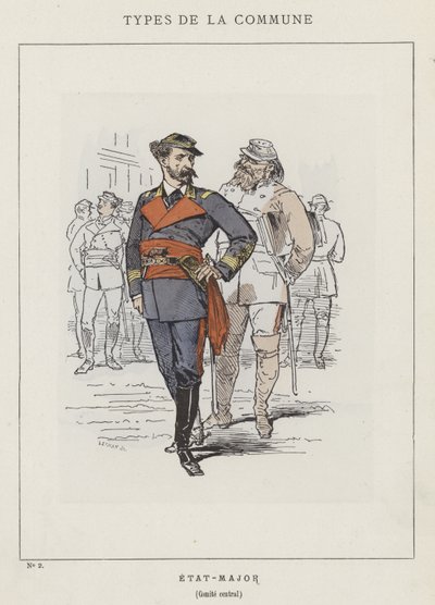 Estado Mayor, Comité Central de Charles Albert d Arnoux Bertall